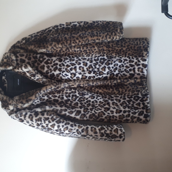 Leopard faux fur coat - Picture 4 of 10